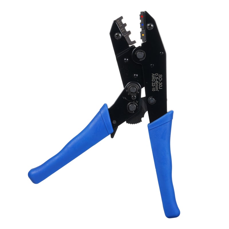 30J Wire Terminals Crimping Tool, Insulated Ratcheting Terminals Crimper Kit of AWG 22-10 with 700PCS Insulated Butt Bullet Spade Ring Crimp Terminals Connectors - Image 4