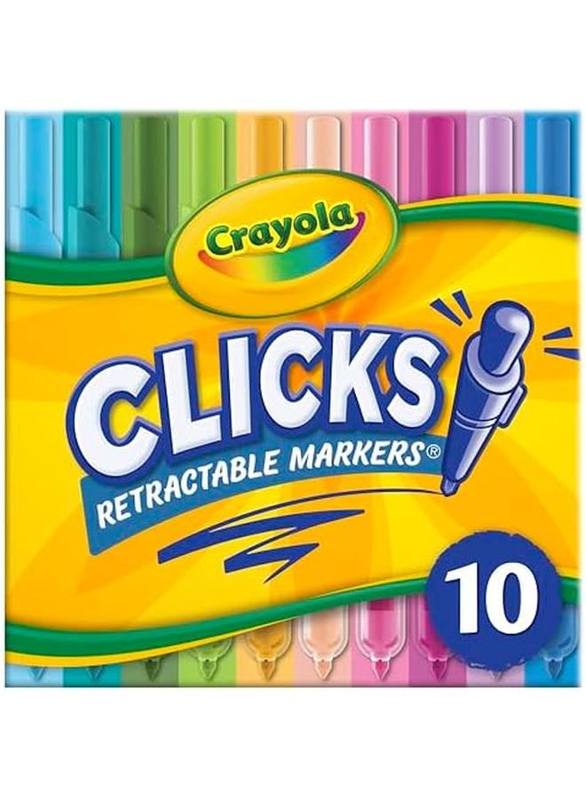 Crayola Washable Clicks Retractable Markers Bold Bright Colors 10Ct - Image 4