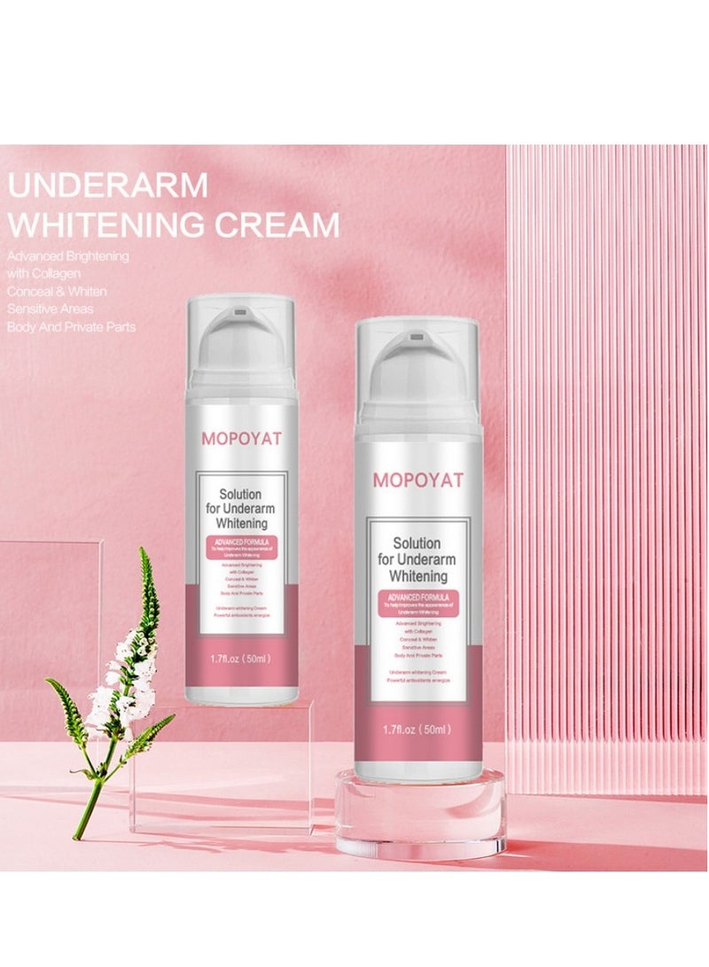 Underarm Whitening Cream，Underarm Body Cream Niacinamide Body Lotion，Snow Bleach Skin Whitening ，Private Part Whitening，Intimate Area Whitening， Body Skin Bleaching 50ml