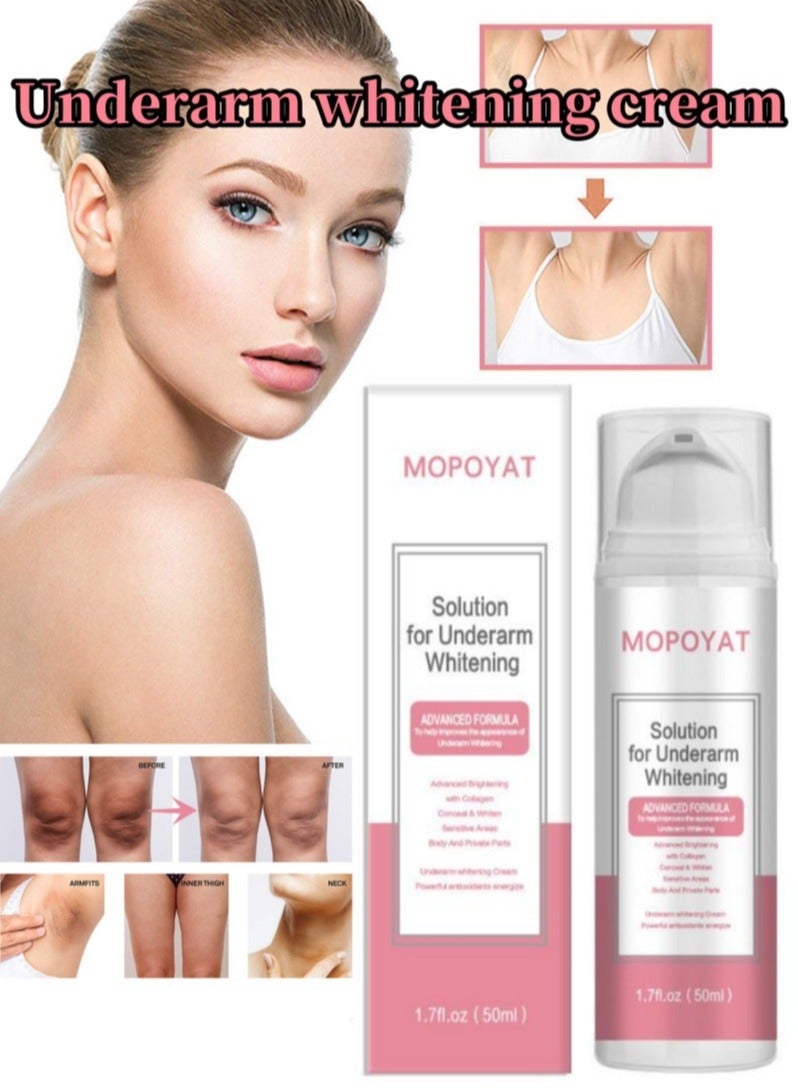 Underarm Whitening Cream，Underarm Body Cream Niacinamide Body Lotion，Snow Bleach Skin Whitening ，Private Part Whitening，Intimate Area Whitening， Body Skin Bleaching 50ml