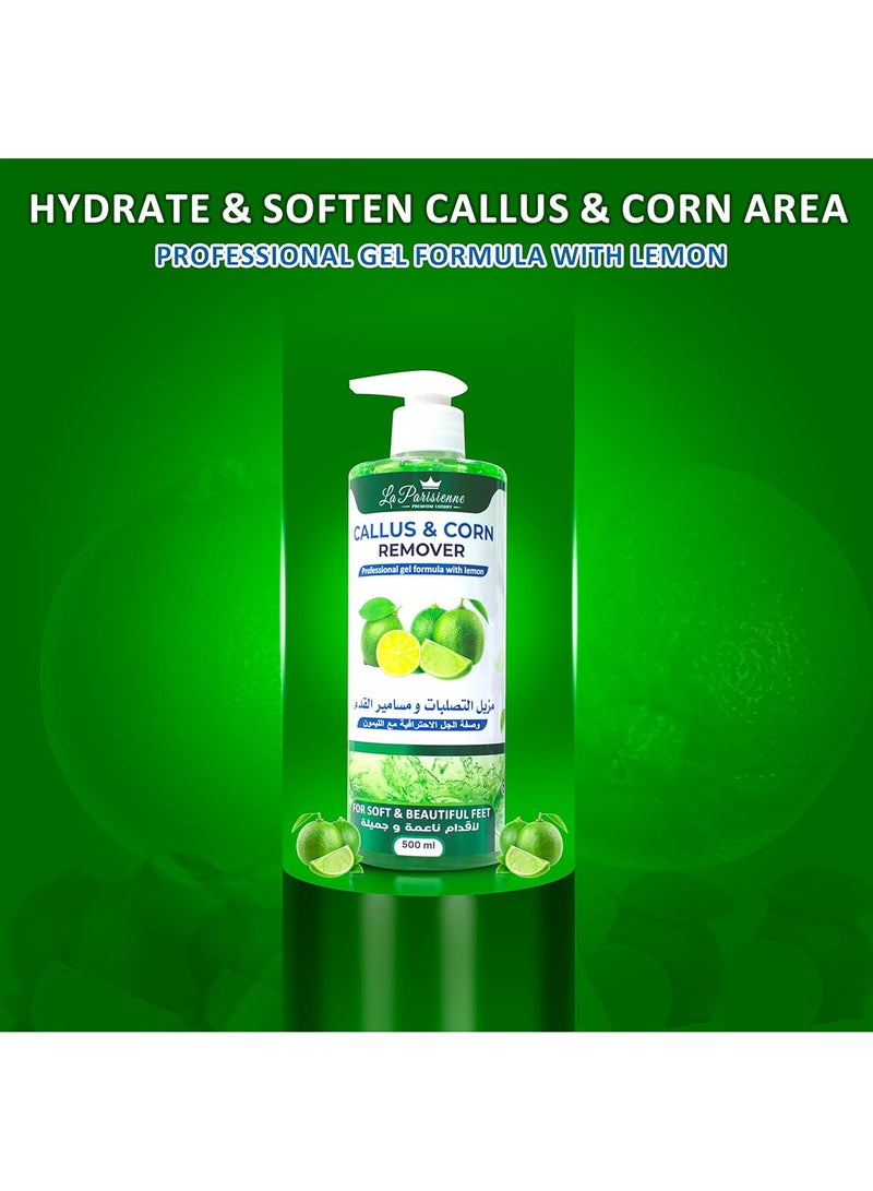 ECOLYTE+ La Parisienne Premium Luxury Callus & Corn Remover Gel with Lemon - 500ml - Image 3