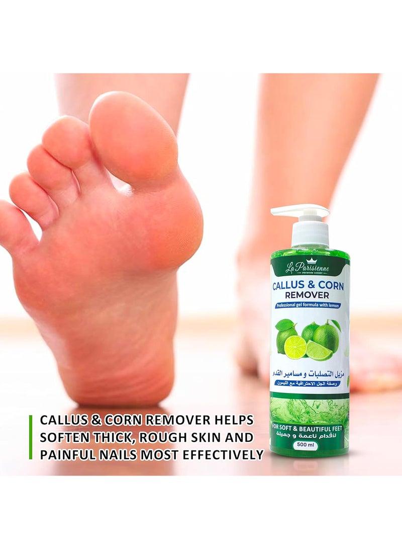 ECOLYTE+ La Parisienne Premium Luxury Callus & Corn Remover Gel with Lemon - 500ml - Image 4