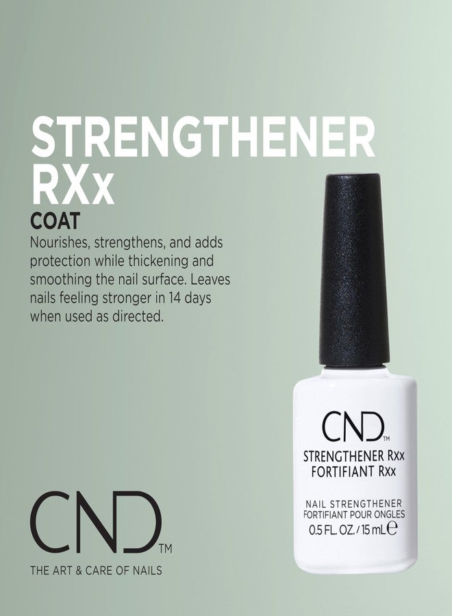 CND™ CARE.CONDITION.COAT™ KIT - Nail Strengthener, Cuticle Cream & Oil - Strengthener RXx, Cuticle Eraser & SolarOil - 3-Piece Nail Treatment - Image 3