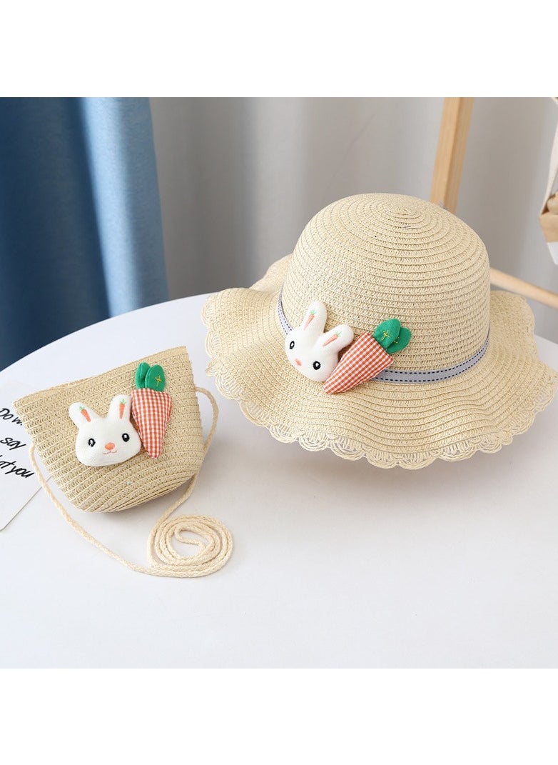 KUYING New Children's Sunshade Hat Set 