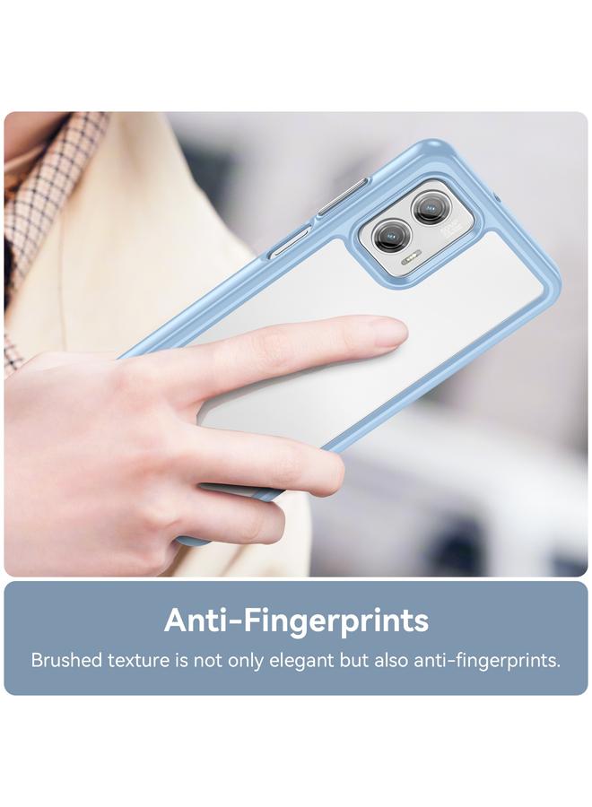 اس-توب جراب لهاتف Motorola Moto G73 من سلسلة ملونة من الأكريليك + جراب TPU - Image 5