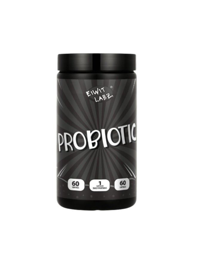 Probiotic 60 Capsules – 60 Servings Digestive & Gut Health Support