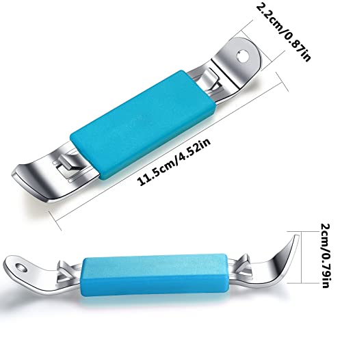 HANCELANT 3 Pieces Magnetic Bottle Openers Can Opener Classic Beer Opener Stainless Steel Small Bottle Opener Can Tapper with Magnet for Camping and Traveling HANCELANT (Black Blue Fuchsia) - Image 3