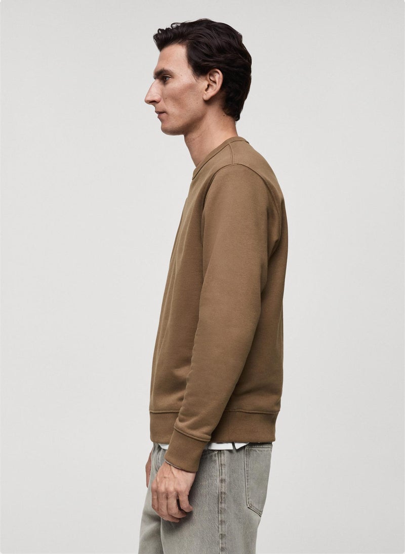 Mango Man Ribbed Cotton Knitted Sweater  - Image 3