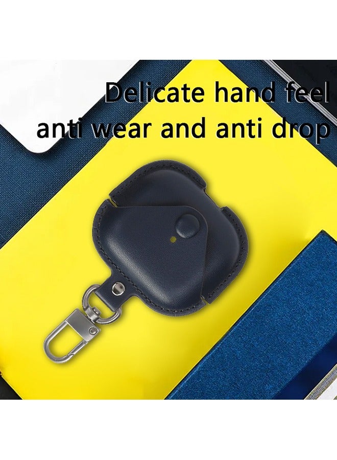 Leather Case Shockproof Cover With KeychainFor Apple AirPods 3 (3rd Generation) Black - Image 3