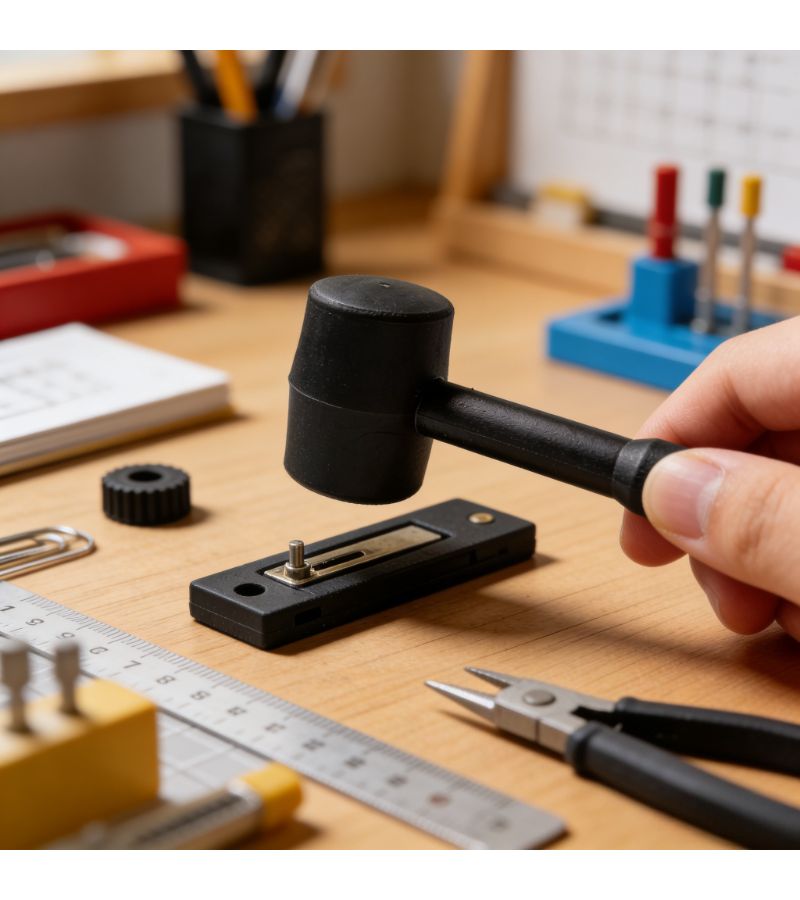 Mini Plastic Mallet Hammer for Model Assembly Leatherworking and Small Parts DIY - Image 2