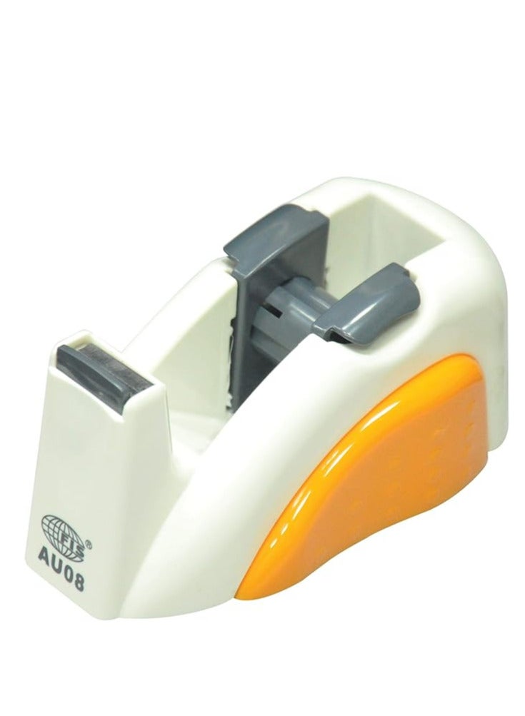 FIS 2 Colors Tape Dispenser White/Brown Color, Holds up to 19 mm width, 25 mm core tape - FSDRAU08WH - Image 1