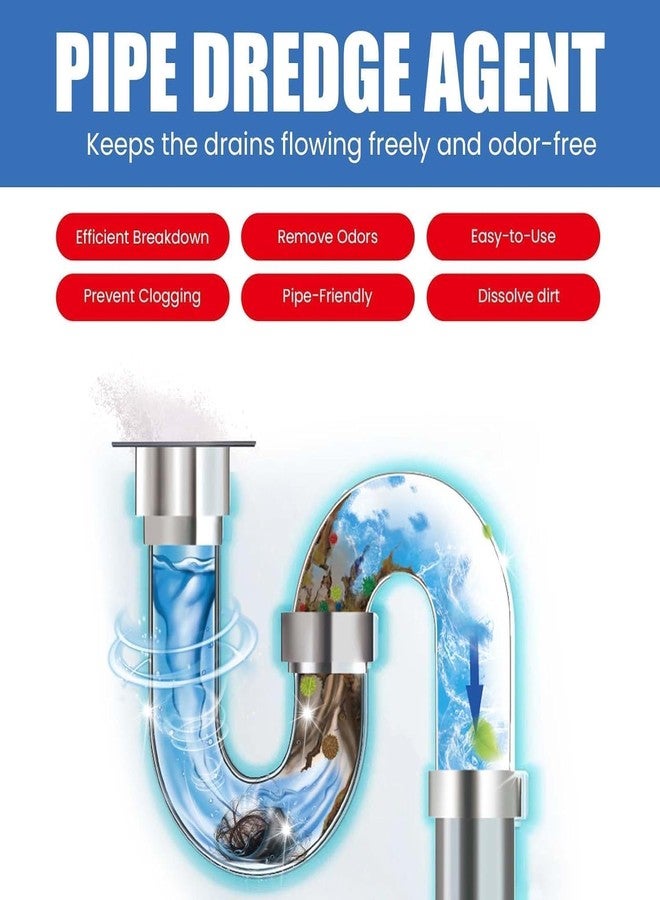 VIPREKHO Drain Cleaner Powder Pipe Dredge Pipes Powerful Sink 260g Pack Fast Foaming Pipe Cleaning Tool for Bathroom Kitchen | Pack of 1 - Image 3