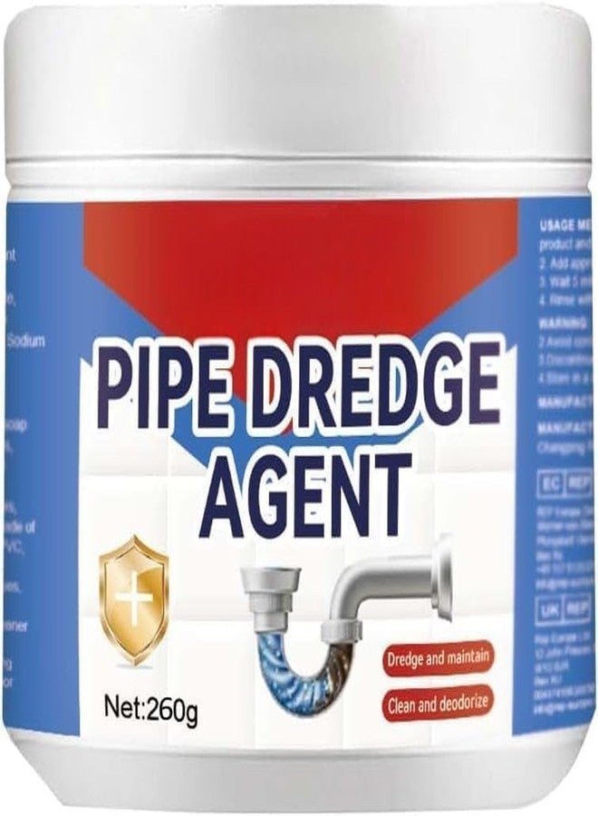 VIPREKHO Drain Cleaner Powder Pipe Dredge Pipes Powerful Sink 260g Pack Fast Foaming Pipe Cleaning Tool for Bathroom Kitchen | Pack of 1 - Image 1
