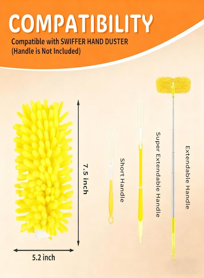 BEVAUEG Reusable Duster Refill Compatible with Swiffer, Washable 360 Heavy Duty Duster Refills, Microfiber Dusters Refills for Swiffer Extended Duster, 4 Pack (Handle is Not Included) - Image 2