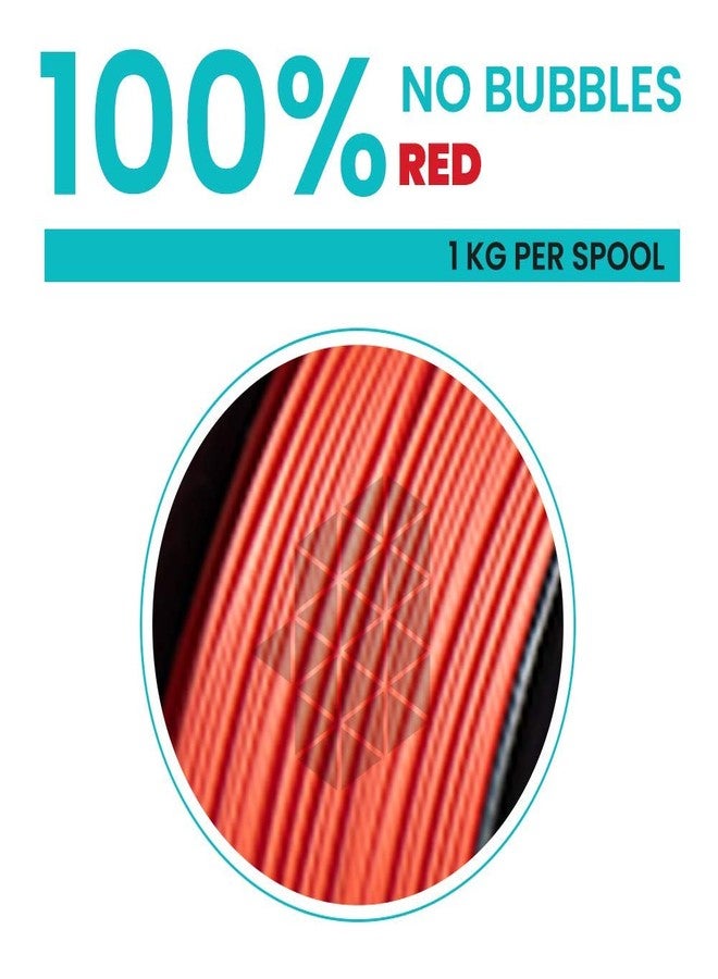 Tesseract Premium ABS 1.75mm 3D Printing Filament | Dimensional Accuracy +/- 0.03mm | Compatible with Most FDM Printers | 1 KG 3D Printer Filament - ABS Red (Quantity 1) - Image 3