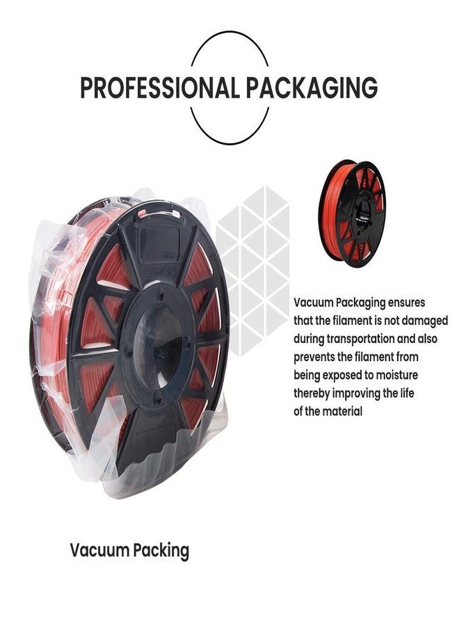 Tesseract Premium ABS 1.75mm 3D Printing Filament | Dimensional Accuracy +/- 0.03mm | Compatible with Most FDM Printers | 1 KG 3D Printer Filament - ABS Red (Quantity 1) - Image 5