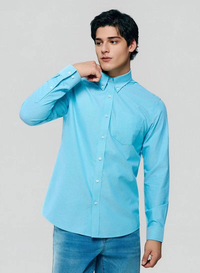 GIORDANO  Men’s Cotton Long-Sleeve Wrinkle-Free Shirt for Men | Best Price UAE