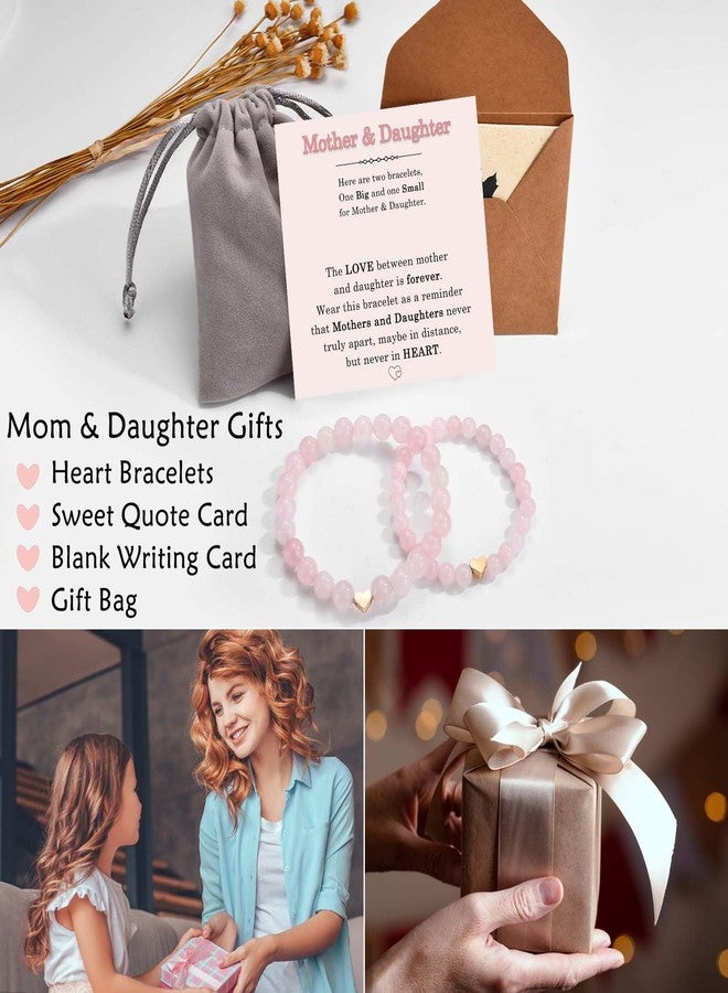 FIEEFX Mother Daughter Bracelets, Set of 2 Mommy And Me Mothers Day Gifts for Mom, Graduation First Day of Kindergarten Back to School Gifts for Daughter, Easter Christmas Stocking Stuffers Valentines Gift - Image 5