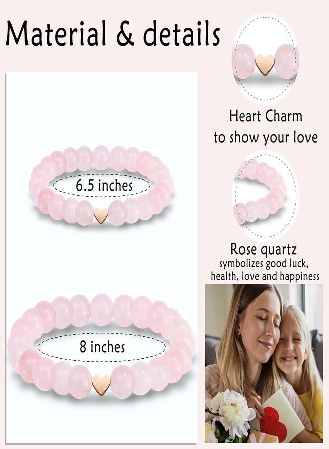 FIEEFX Mother Daughter Bracelets, Set of 2 Mommy And Me Mothers Day Gifts for Mom, Graduation First Day of Kindergarten Back to School Gifts for Daughter, Easter Christmas Stocking Stuffers Valentines Gift - Image 4