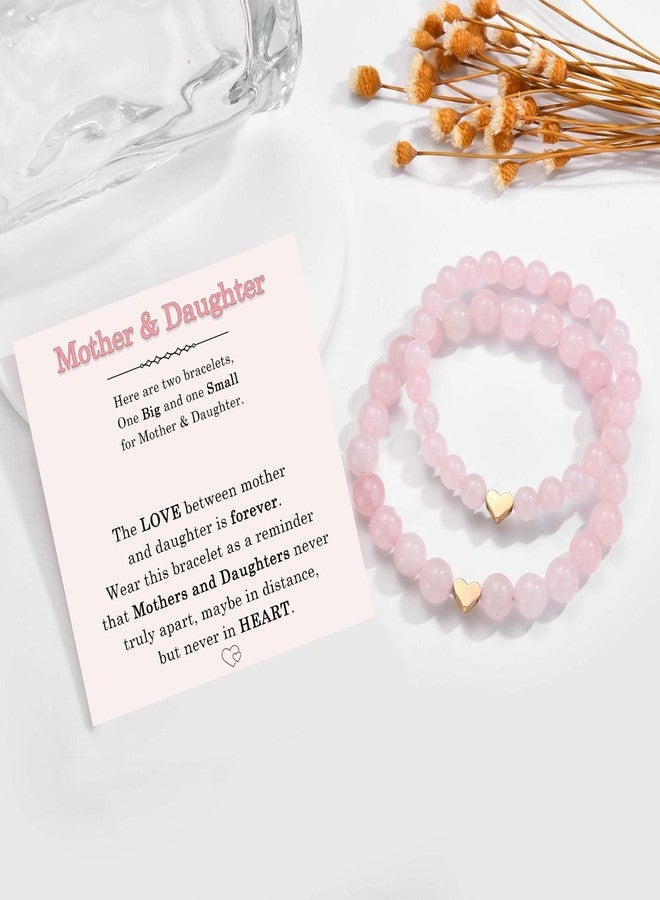 FIEEFX Mother Daughter Bracelets, Set of 2 Mommy And Me Mothers Day Gifts for Mom, Graduation First Day of Kindergarten Back to School Gifts for Daughter, Easter Christmas Stocking Stuffers Valentines Gift - Image 3