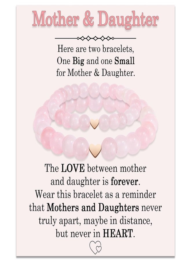 FIEEFX Mother Daughter Bracelets, Set of 2 Mommy And Me Mothers Day Gifts for Mom, Graduation First Day of Kindergarten Back to School Gifts for Daughter, Easter Christmas Stocking Stuffers Valentines Gift - Image 1
