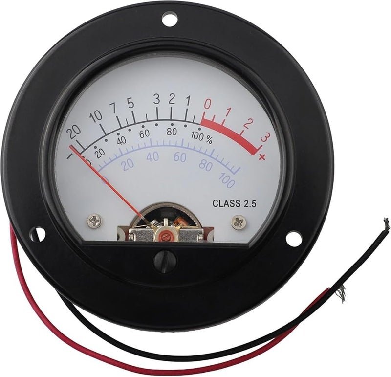 Retro Round Analog VU Meter Backlit Audio Signal Testing High Sensitivity DIY Studio Device - Image 1