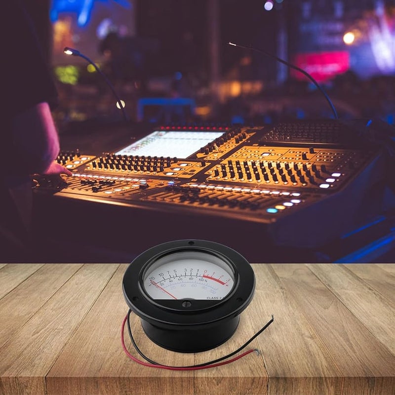 Retro Round Analog VU Meter Backlit Audio Signal Testing High Sensitivity DIY Studio Device - Image 5