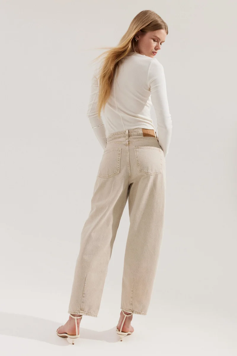 H&M Barrel High Jeans