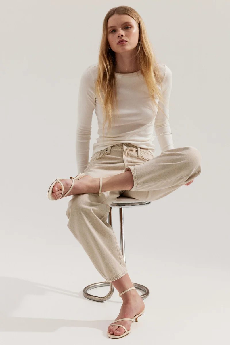 H&M Barrel High Jeans