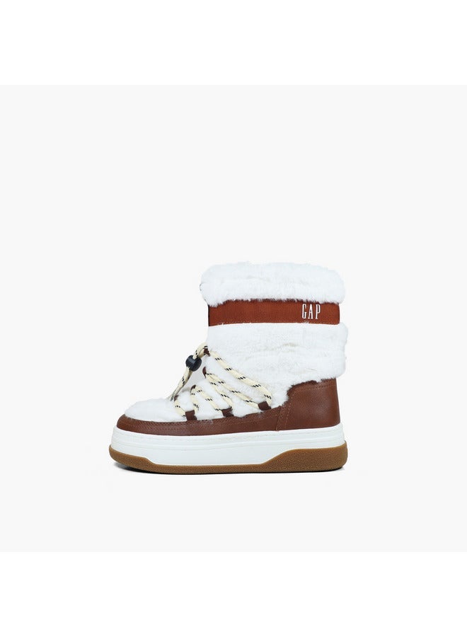 GAP Women's PARADISE HIGH FUR Lace-Up Ankle Boots - GPW5212083810 - Image 3