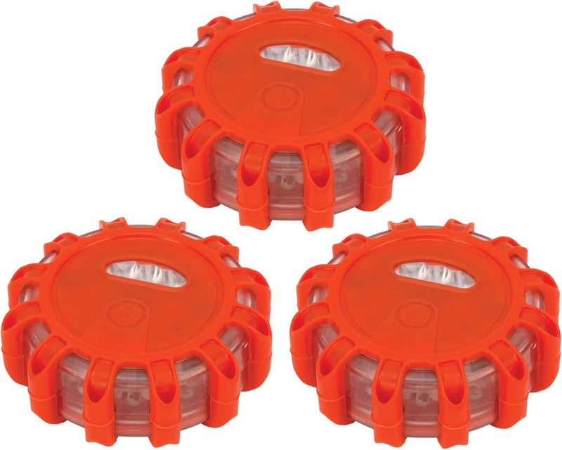 Performance Tool W2343 3 Piece LED Road Flare Flashing Warning Light - Image 1