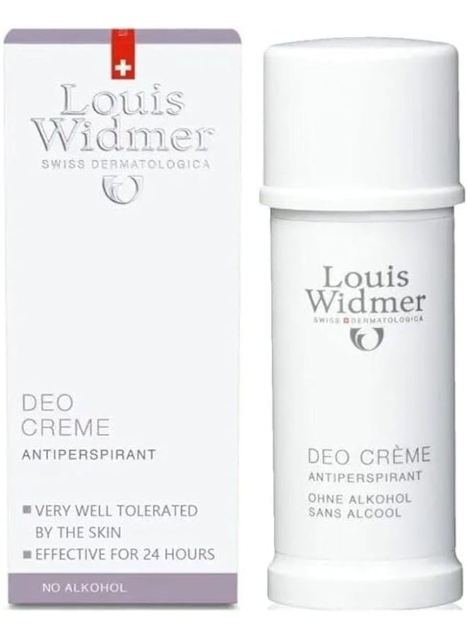 Louis Widmer Deo Cream Scented Antiperspirant No Alcohol 40ML