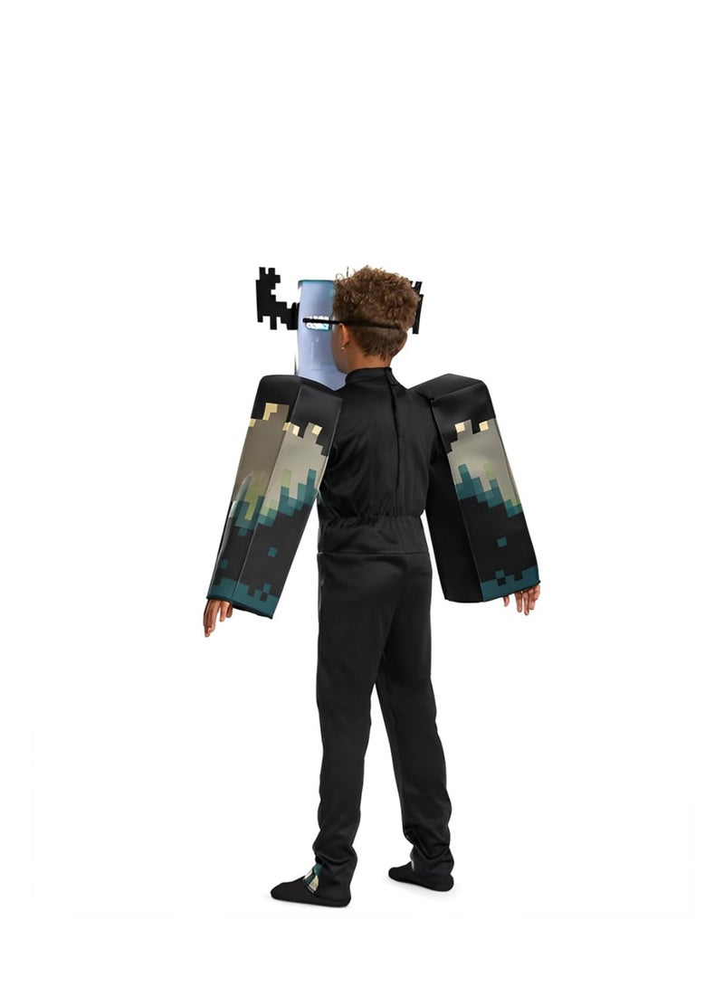 MINECRAFT زي تنكر شخصية الواردن من ماينكرافت - زي ماينكرافت للأطفال مع غطاء رأس وبدلة قفز - Image 2