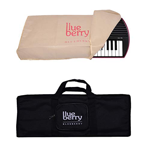 Blueberry KB-20 Padded Gig Cover Keyboard Bag & Dust Cover Compatible with Casio SA-78, SA-77, SA-76, SA-80, SA-81 Keyboard Models (Black) - Image 1