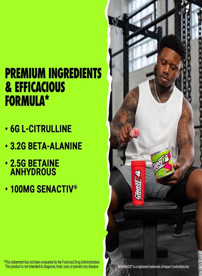 GHOST Legend Pre-Workout Powder, Warheads Sour Watermelon - 30 Servings – Pre-Workout for Men & Women with Choline, L-Citrulline, & Beta Alanine for Energy & Focus - Image 3