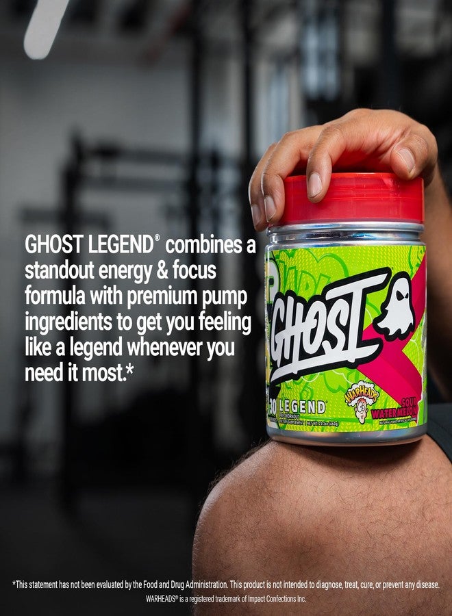 GHOST Legend Pre-Workout Powder, Warheads Sour Watermelon - 30 Servings – Pre-Workout for Men & Women with Choline, L-Citrulline, & Beta Alanine for Energy & Focus - Image 5