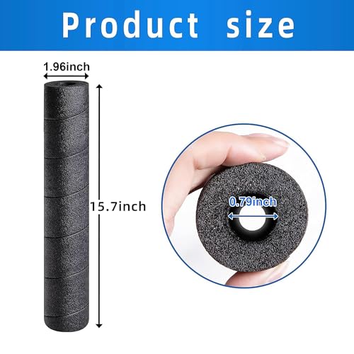 LFUTARI 4 Pack Pipe Insulation Foam Tube, 15.7 Inches Black Pool Noodles Foam, Multi-Purpose Snake Pipe Wrap Protection for Outdoor Indoor Swimming Pool Handle and Winter Water Pipes - Image 2