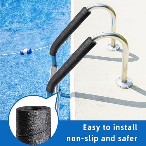 LFUTARI 4 Pack Pipe Insulation Foam Tube, 15.7 Inches Black Pool Noodles Foam, Multi-Purpose Snake Pipe Wrap Protection for Outdoor Indoor Swimming Pool Handle and Winter Water Pipes - Image 4