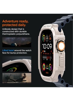 Spigen Rugged Armor for Apple Watch Ultra 2 Case / Apple Watch Ultra 49mm Case Cover - Dune Beige  - Image 5