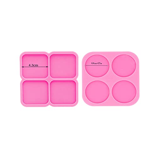 AMZTOART Super Glossy Resin Mold Phone Grip Epoxy Molds, Silicone Molds for Badge Reel DIY Telephone Stands Design (YMDY0533+DY1128) - Image 2