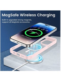 ZOOMEE Protective Shockproof Ultra Slim Bumper Designed Magnetic MagSafe Case Cover For Apple iPhone 14 Pro Max Pink  - Image 2