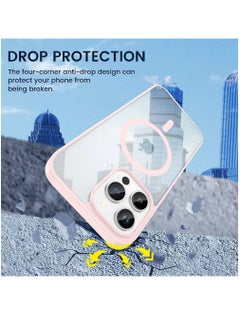 ZOOMEE Protective Shockproof Ultra Slim Bumper Designed Magnetic MagSafe Case Cover For Apple iPhone 14 Pro Max Pink  - Image 3