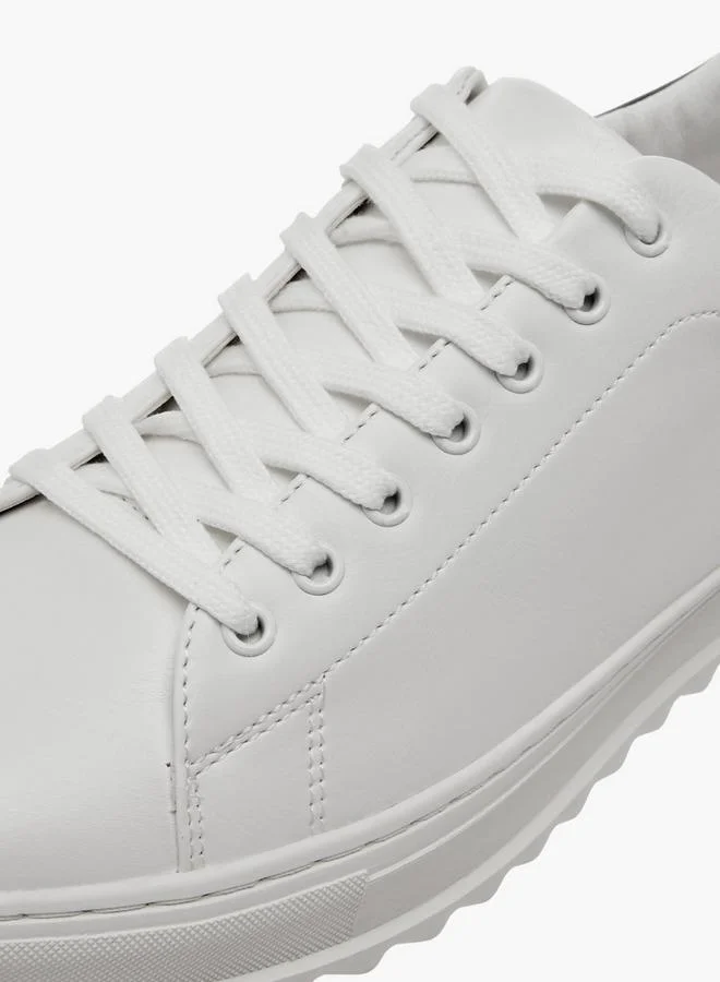 LBL by Shoexpress WHITE Men Solid Lace-Up Sneakers for Men | Best Price UAE