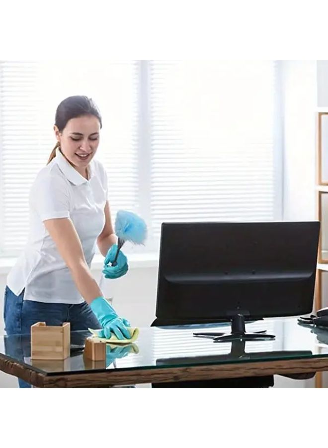 Fluffy Microfiber Dusters For Delicate Surfaces Blue Laptop Keyboards Computer Screens Home Cleaning - Image 4