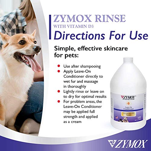 ZYMOX Leave-in Conditioner with Vitamin D3 for Cats & Dogs, 1gal - Image 5