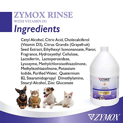 ZYMOX Leave-in Conditioner with Vitamin D3 for Cats & Dogs, 1gal - Image 4