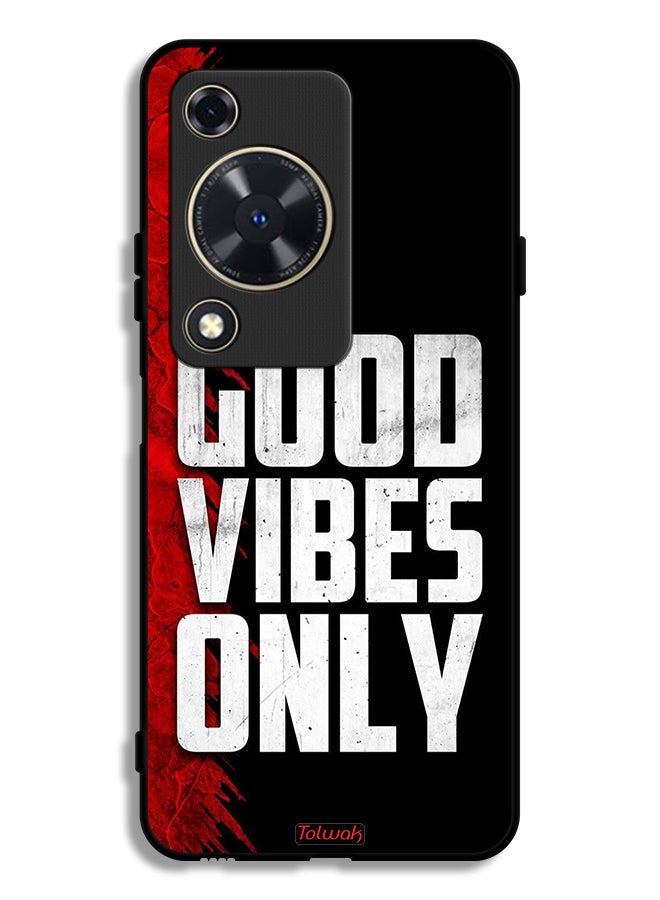 Tolwak Huawei Nova Y63 Protective Case Cover Good Vibes Only