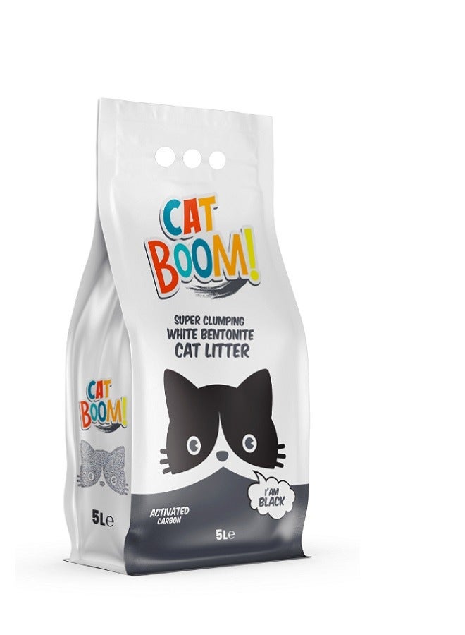 Cat Bentonite Cat Litter Activated Carbon 5 L - Image 1