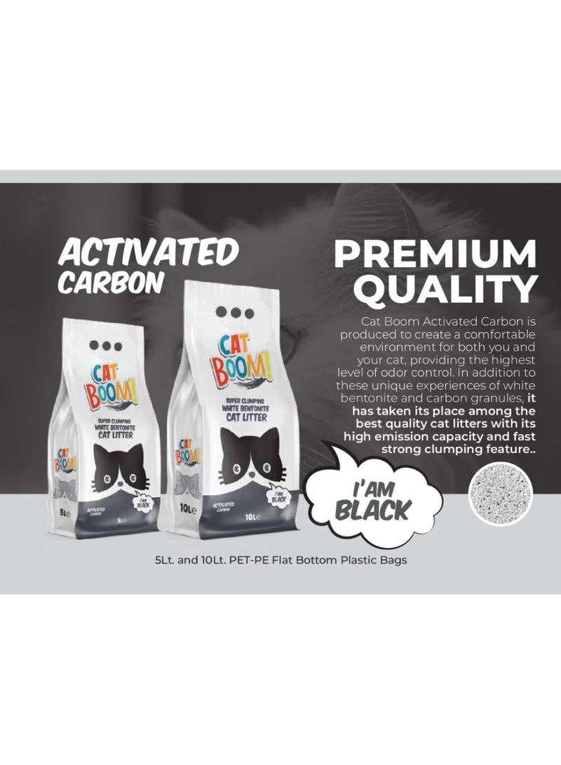 Cat Bentonite Cat Litter Activated Carbon 5 L - Image 2