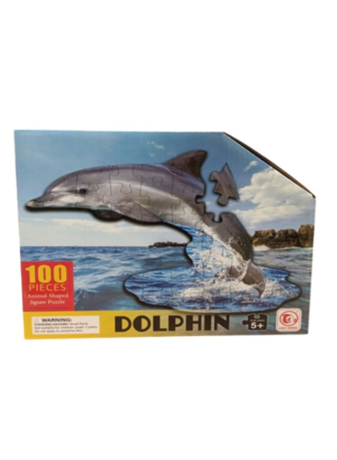 PUZZLE SET Dolphin-shaped 100PCS